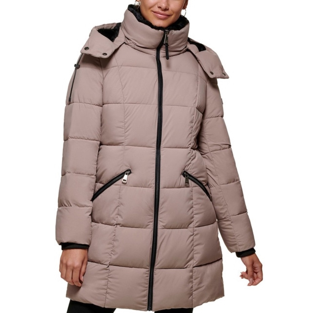 DKNY PUFFER JACKET WITH HOODIE - Picture 8 of 8
